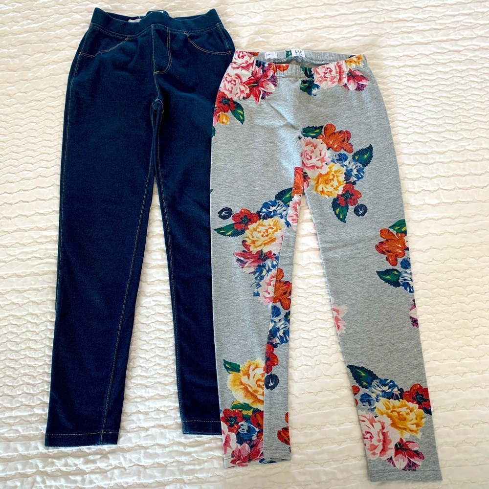 Gap Kids, Set of Girls Jeggings/Leggings, Sz 6-7